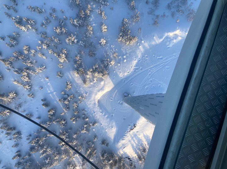 a view of a snowy landscape