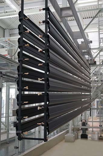 a large factory with many pipes