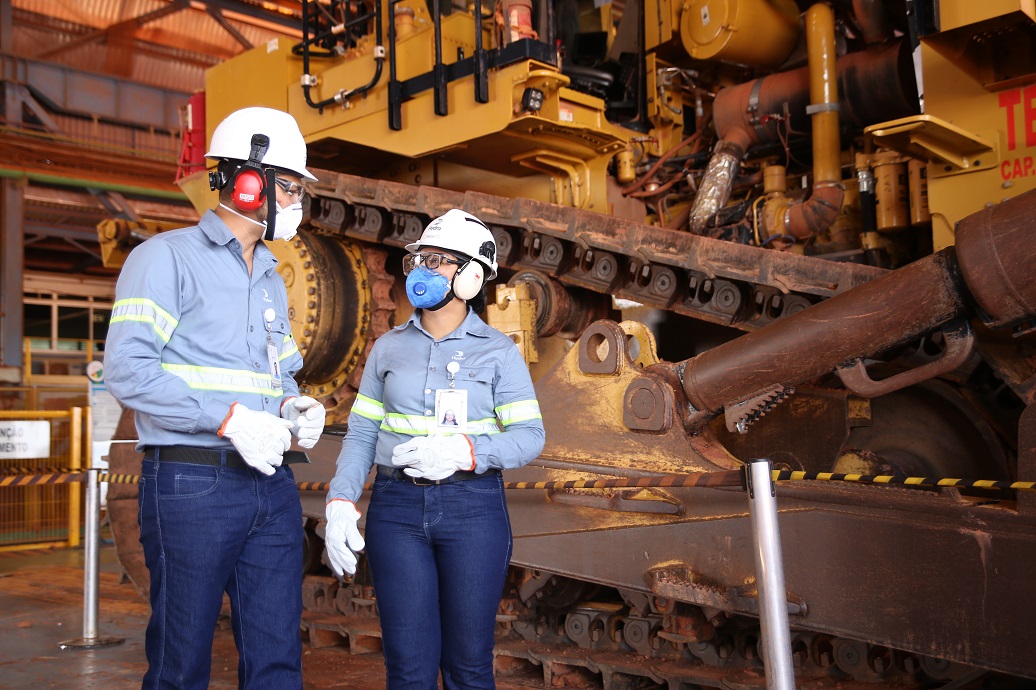 a few people wearing safety goggles