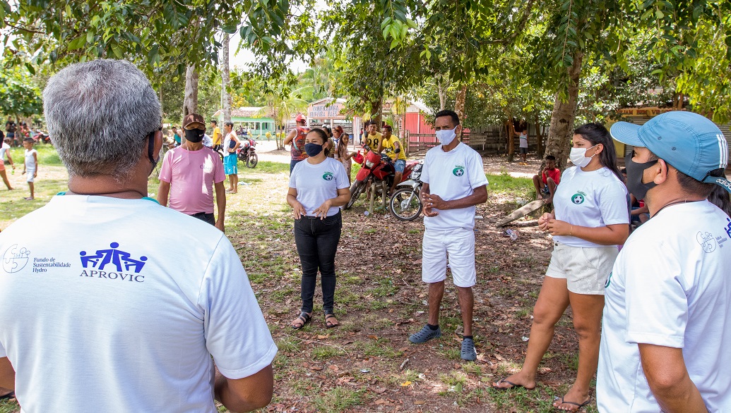 a group of people standing outside