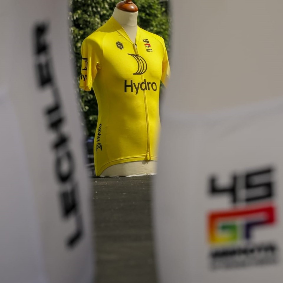 a yellow shirt on a wall