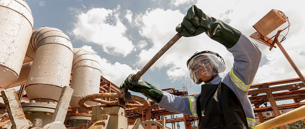 arbeider ved Para, Brasil