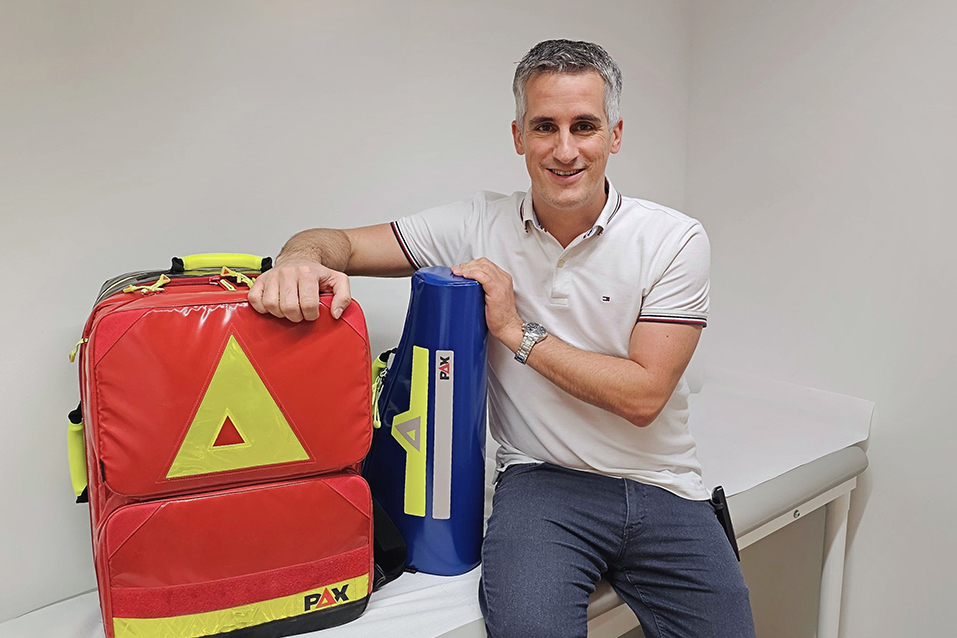 Sascha Riedmann, Rettungssanitäter